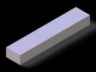 Perfil de Silicona P700200120 - formato tipo Rectangulo - forma regular