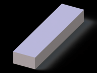 Perfil de Silicona P700240130 - formato tipo Rectangulo - forma regular