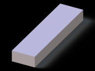 Perfil de Silicona P700250120 - formato tipo Rectangulo - forma regular