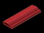 Perfil de Silicona P738J - formato tipo Tubo - forma irregular