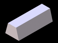 Perfil de Silicona P738Q - formato tipo Trapecio - forma irregular