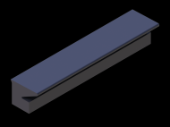 Perfil de Silicona P738R - formato tipo Labiado - forma irregular