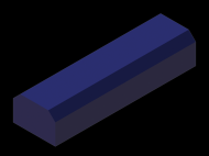 Perfil de Silicona P738T - formato tipo D - forma irregular