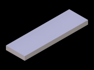 Perfil de Silicona P739B - formato tipo Rectangulo - forma regular