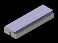 Perfil de Silicona P757M - formato tipo Cuernos - forma irregular