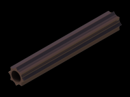 Perfil de Silicona P760B - formato tipo Tubo - forma irregular