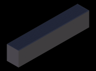 Perfil de Silicona P768A - formato tipo Rectangulo - forma regular
