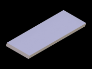 Perfil de Silicona P80B - formato tipo Perfil plano de Silicona - forma irregular