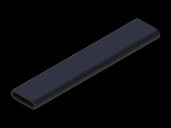 Perfil de Silicona P853A - formato tipo Tubo - forma irregular