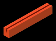 Perfil de Silicona P872X - formato tipo Cuernos - forma irregular