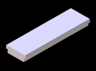 Perfil de Silicona P8847A - formato tipo T - forma irregular