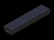 Perfil de Silicona P91565C - formato tipo Lampara - forma irregular