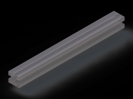 Perfil de Silicona P92022E - formato tipo Lampara - forma irregular