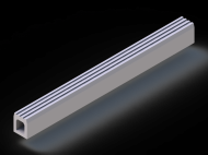 Perfil de Silicona P92591F - formato tipo Tubo - forma irregular