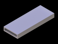 Perfil de Silicona P932A - formato tipo Rectangulo - forma regular