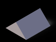 Perfil de Silicona P93557A - formato tipo Triangulo - forma regular