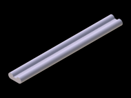 Perfil de Silicona P945AY - formato tipo Forma anteojos - forma irregular