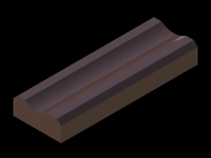 Perfil de Silicona P945BC - formato tipo D - forma irregular