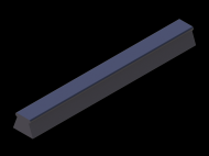 Perfil de Silicona P945BE - formato tipo Lampara - forma irregular