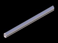 Perfil de Silicona P945CA - formato tipo Perfil de Silicona plano con Burbuja - forma irregular