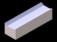 Perfil de Silicona P945CD - formato tipo Cuernos - forma irregular
