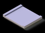 Perfil de Silicona P945CZ - formato tipo Perfil plano de Silicona - forma irregular