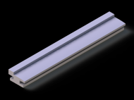 Perfil de Silicona P94622 - formato tipo Lampara - forma irregular