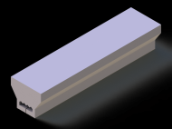Perfil de Silicona P94990 - formato tipo Rectangulo - forma regular