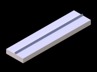 Perfil de Silicona P965A7 - formato tipo Perfil plano de Silicona - forma irregular