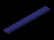 Perfil de Silicona P965AA - formato tipo Perfil plano de Silicona - forma irregular