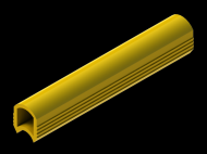 Perfil de Silicona P965Y - formato tipo D - forma irregular