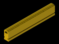 Perfil de Silicona P991I - formato tipo Lampara - forma irregular