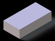 Perfil de Silicona PSTR400500250 - formato tipo Rectangulo - forma regular