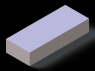 Perfil de Silicona PSTR500400200 - formato tipo Rectangulo - forma regular