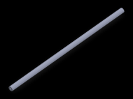 Perfil de Silicona TS4003,501 - formato tipo Tubo - forma de tubo