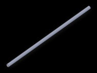 Perfil de Silicona TS400302 - formato tipo Tubo - forma de tubo