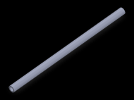 Perfil de Silicona TS400503 - formato tipo Tubo - forma de tubo
