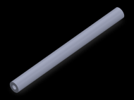 Perfil de Silicona TS4008,503,5 - formato tipo Tubo - forma de tubo