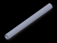 Perfil de Silicona TS4009,505,5 - formato tipo Tubo - forma de tubo