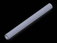 Perfil de Silicona TS4009,506,5 - formato tipo Tubo - forma de tubo