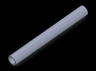 Perfil de Silicona TS401108 - formato tipo Tubo - forma de tubo