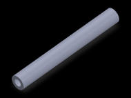 Perfil de Silicona TS4012,506,5 - formato tipo Tubo - forma de tubo