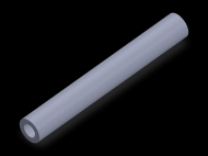Perfil de Silicona TS4013,507,5 - formato tipo Tubo - forma de tubo