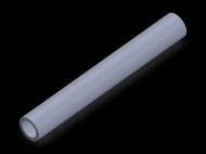 Perfil de Silicona TS4013,509,5 - formato tipo Tubo - forma de tubo