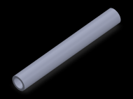 Perfil de Silicona TS401309 - formato tipo Tubo - forma de tubo