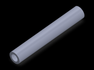 Perfil de Silicona TS4015,509,5 - formato tipo Tubo - forma de tubo