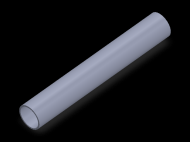 Perfil de Silicona TS4015,513,5 - formato tipo Tubo - forma de tubo