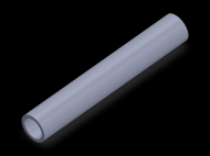 Perfil de Silicona TS401612 - formato tipo Tubo - forma de tubo