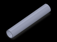 Perfil de Silicona TS4017,515,5 - formato tipo Tubo - forma de tubo