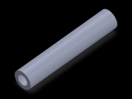 Perfil de Silicona TS4018,510,5 - formato tipo Tubo - forma de tubo